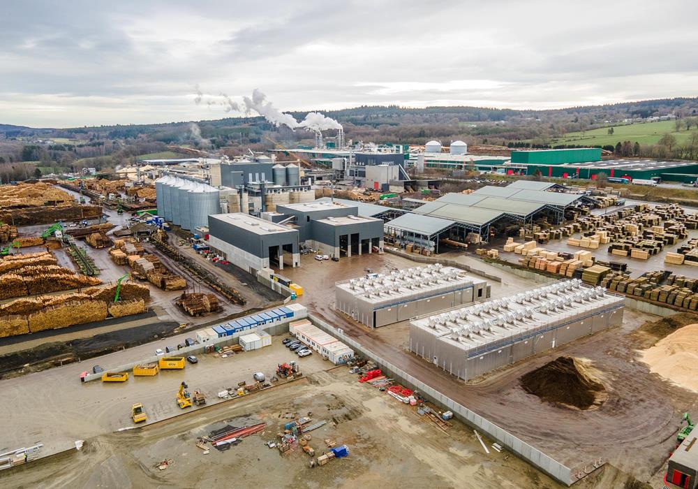 Ingebruikname van een nieuwe biomassacentrale op de locatie in Vielsalm