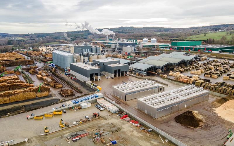 Ingebruikname van een nieuwe biomassacentrale op de locatie in Vielsalm